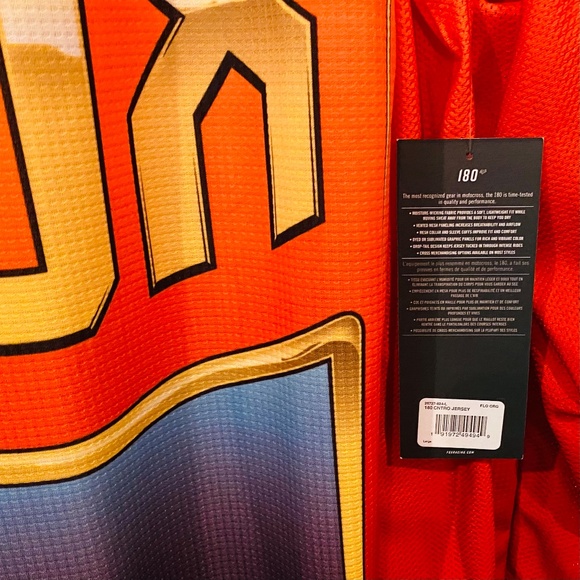 🦊New! FOX 180 Motocross Motorcycle Racing Jersey Size L Sharp Graphics & Colors - Picture 3 of 7